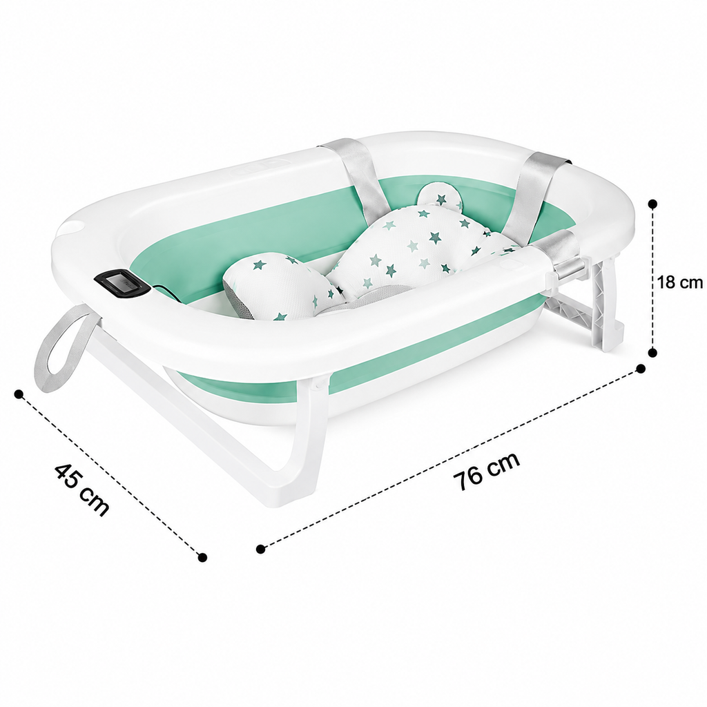 Baignoire Pliable pour Bébé avec Thermomètre Intégré
