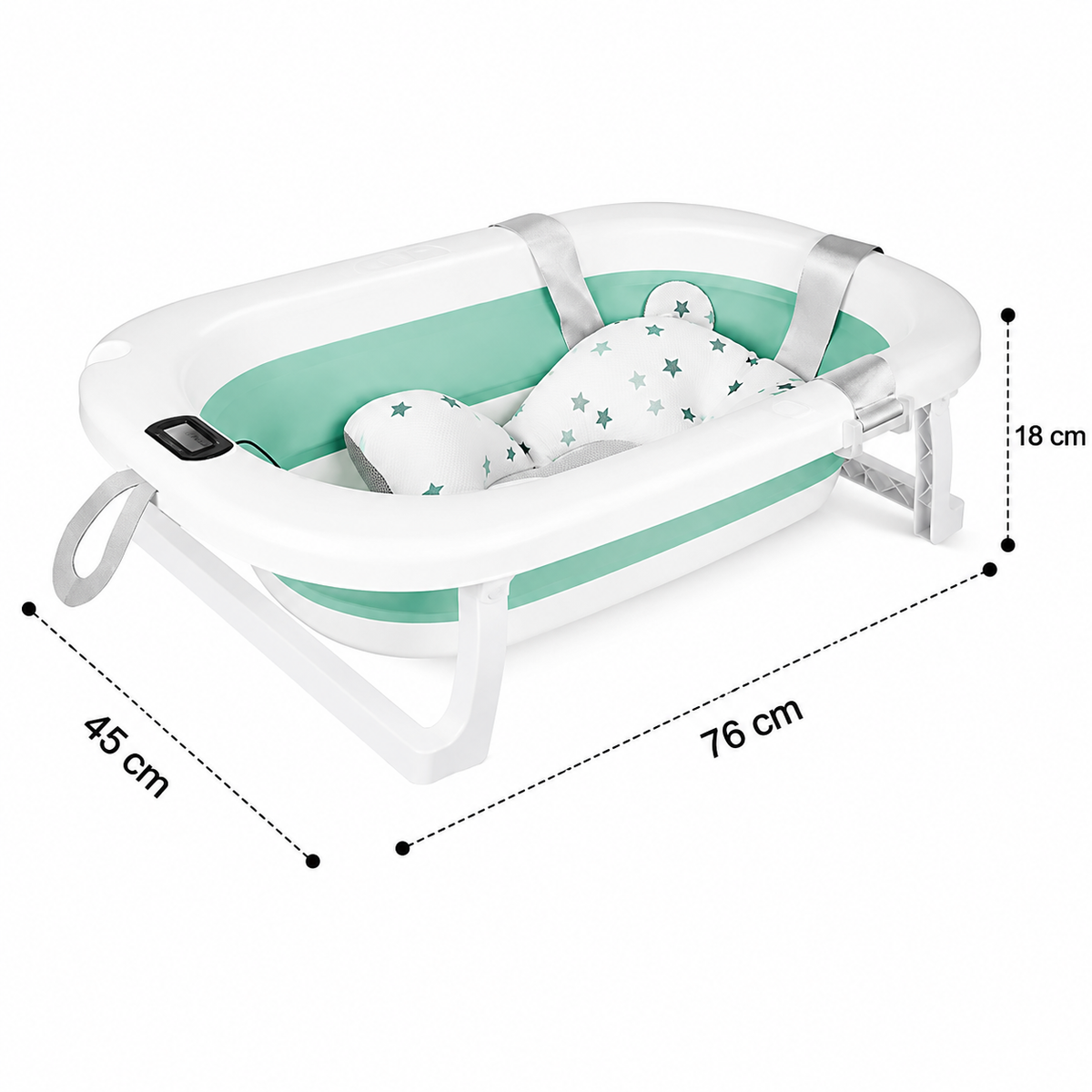 Baignoire Pliable pour Bébé avec Thermomètre Intégré