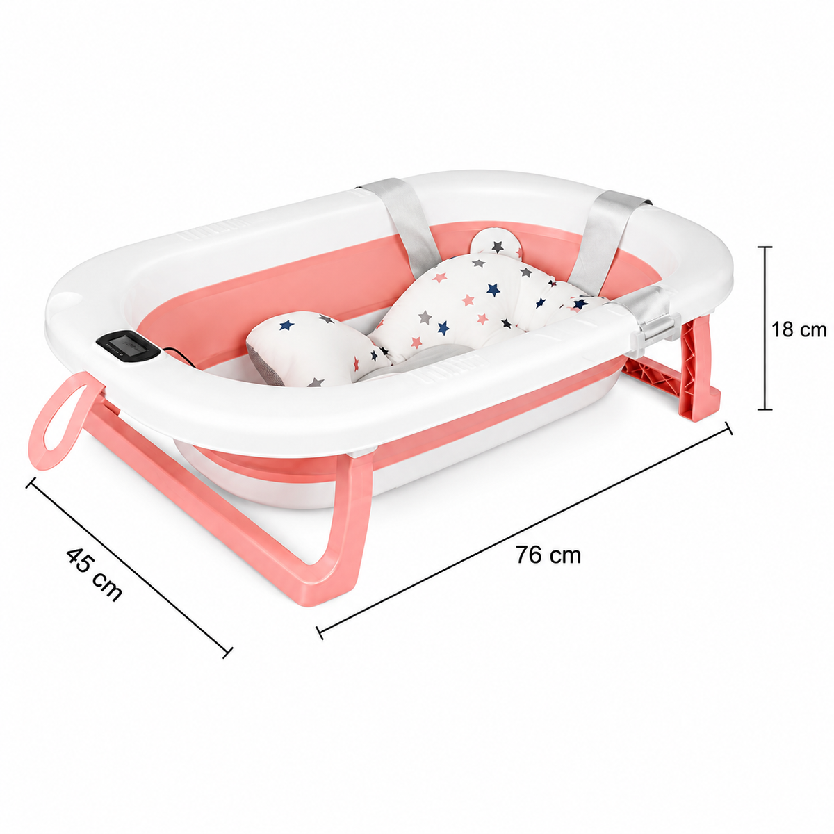 Baignoire Pliable pour Bébé avec Thermomètre Intégré