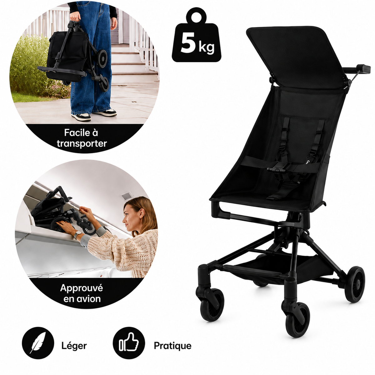 Poussette Compacte Eva