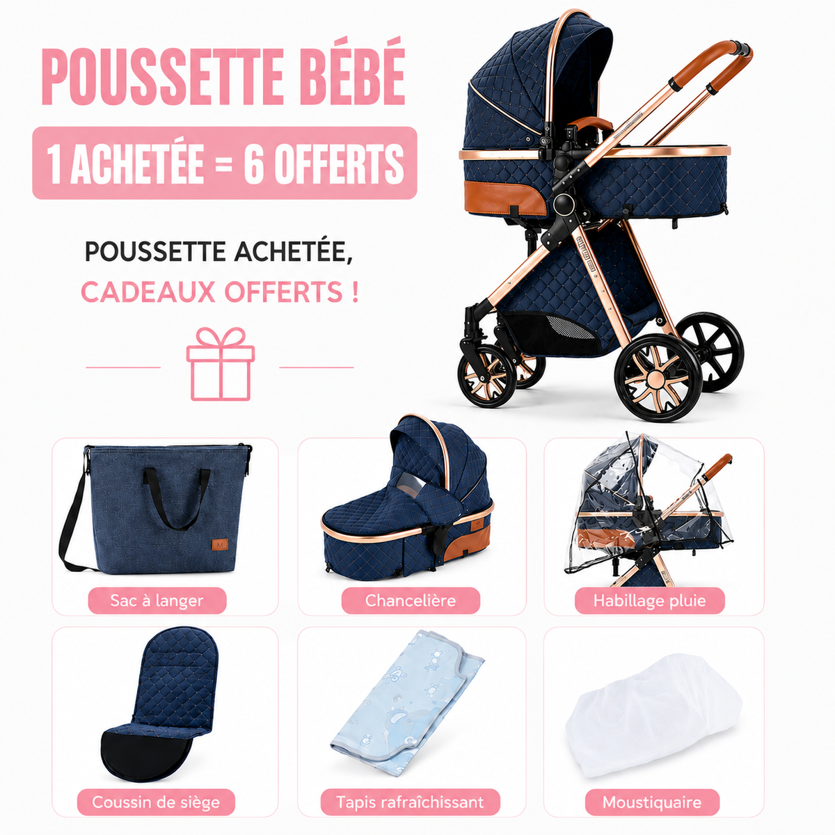 Poussette 3 en 1 Aurora