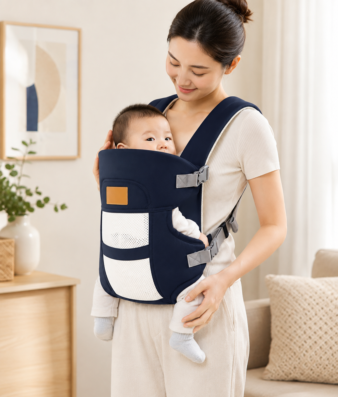 Porte-Bébé 4 Positions Ergonomique Léger
