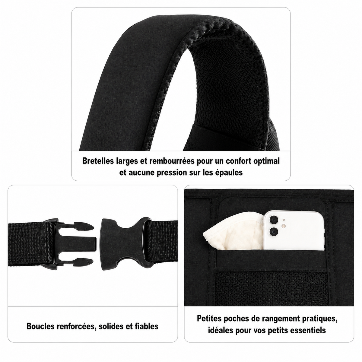 Porte-Bébé 4 Positions Ergonomique Léger