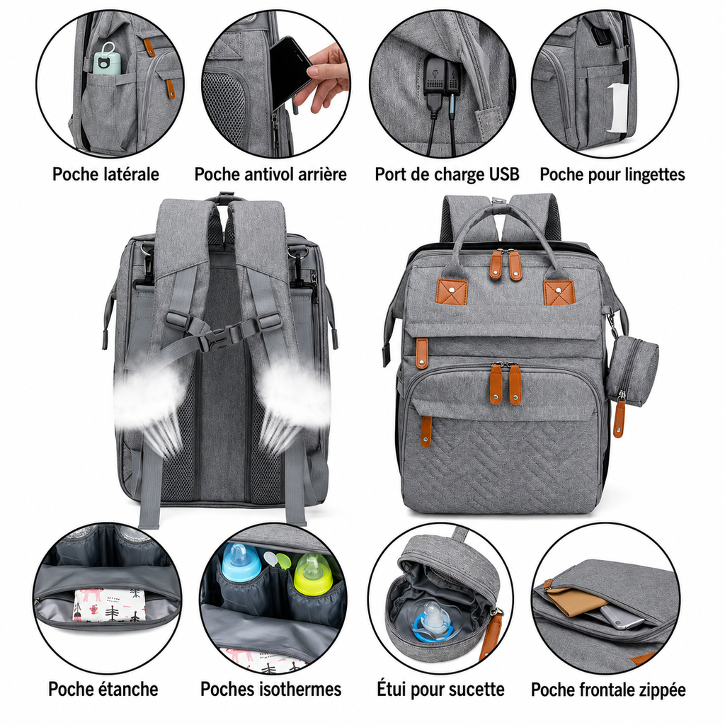 Sac à Langer Convertible NOAH