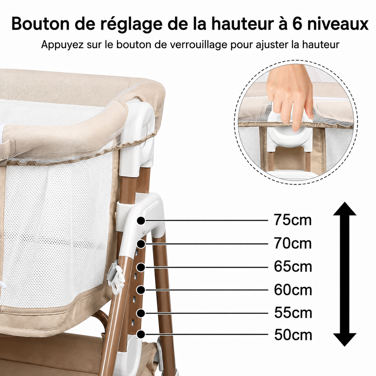 Lit Bébé Cododo 3-en-1