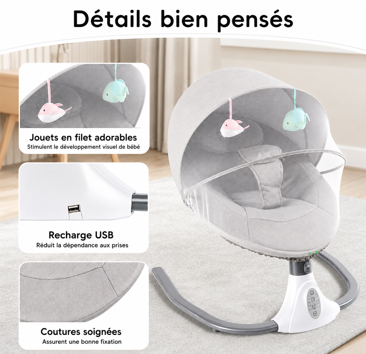 Balancelle Bébé Électrique
