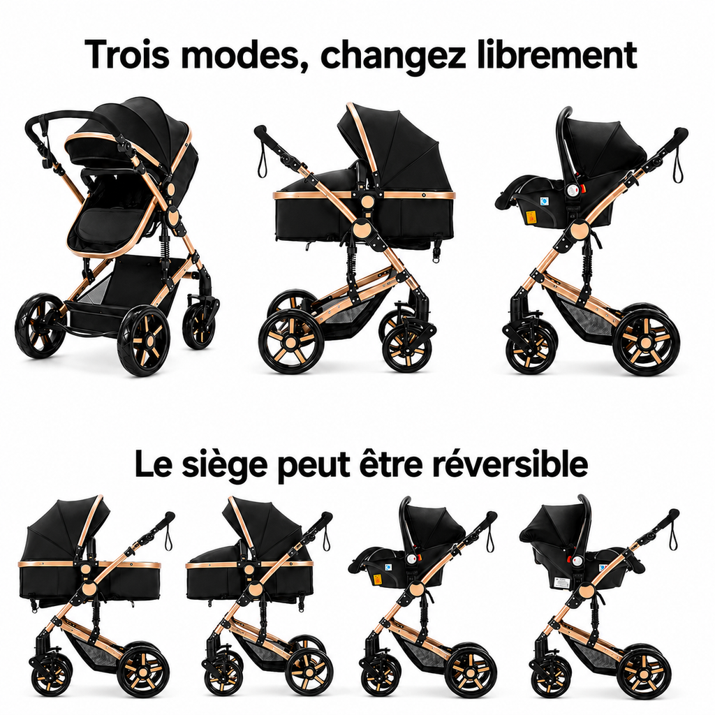 Poussette 3 en 1 Élégance