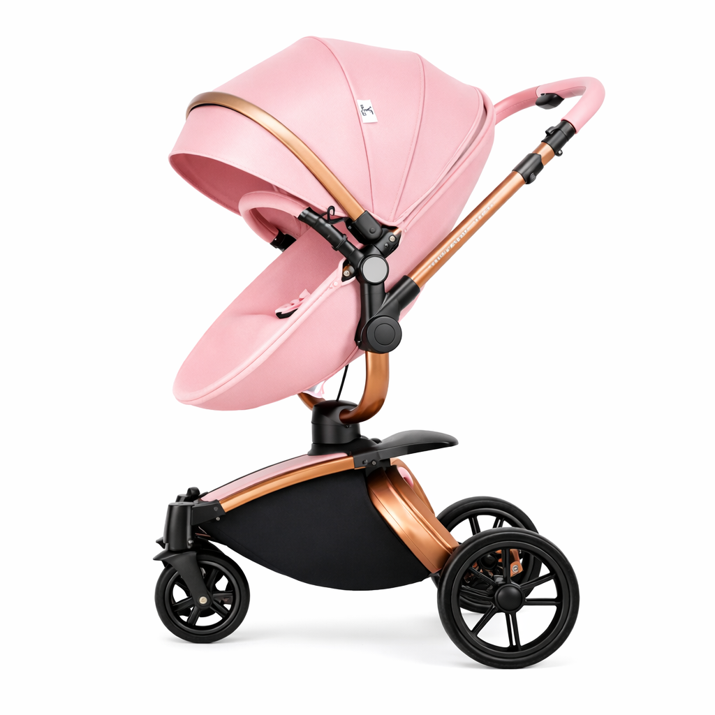 Poussette 3-en-1 Pliable avec Sac et Accessoires